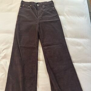 J. Crew Brown Wide Leg Pants